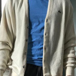 Vintage Lacoste Cream Cardigan